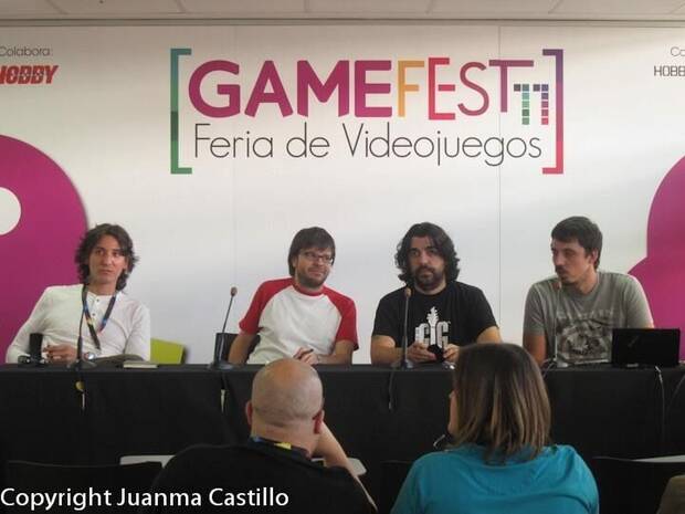 Marca Player en Gamefest. De izquierda a derecha: Juanma Castillo, Jaume Esteve, Gustavo Maeso y Juan García.