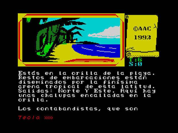 Imagen de Piratas, una de las aventuras conversacionales de Juan Manuel Martín Castillo.
