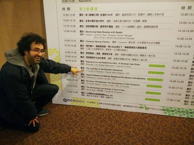 Presentando 'Blues and Bullets' en Taipei.