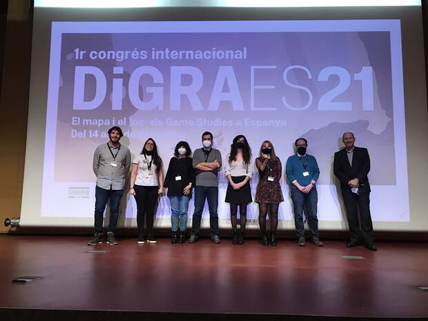 El equipo organizador de DiGRA España 21.