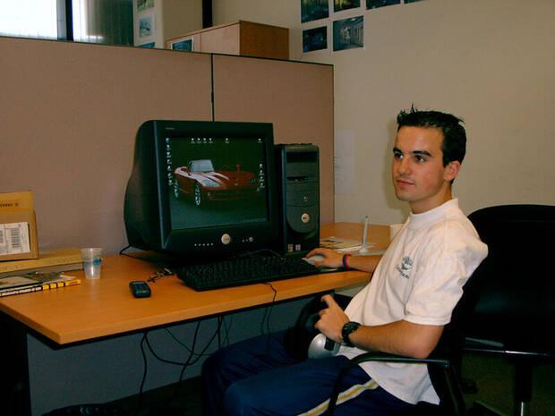Sampedro con 19 años de edad, nada más entrar en FX Interactive.
