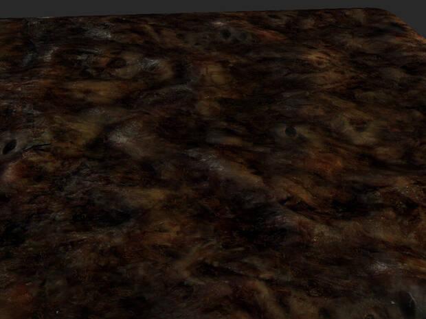 Textura de carne para 'Jericho'.