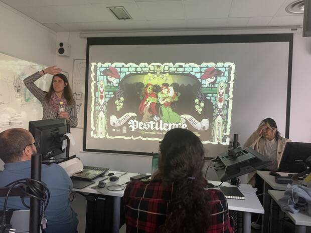 Los alumnos del estudio Green Trouble Games muestran cómo avanza 'Pestilence'.