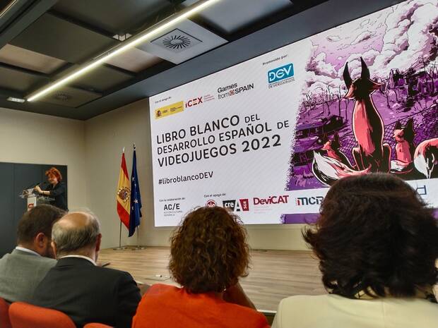 Un momento de la presentación del Libro Blanco del Vdieojuego 2022.