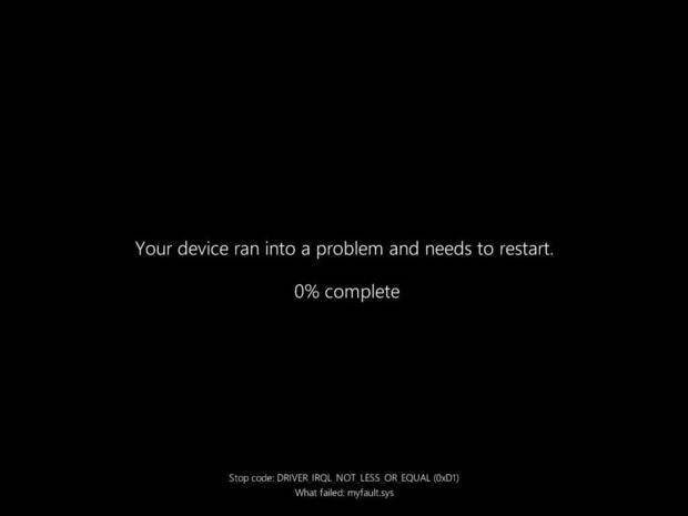nueva pantalla de error de windows 11