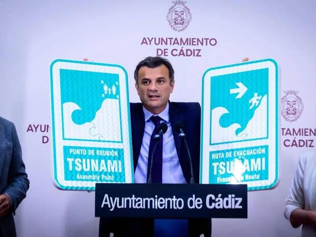 Terremoto y se�ales de Tsunamis