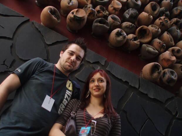 David Ferriz y Laura Suárez, en Art Futura 2006.