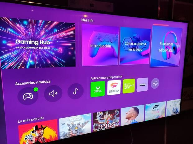 Imagen del Gaming Hub de Samsung.