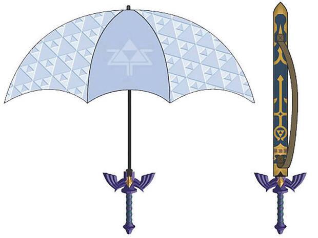 As es el paraguas de Zelda con forma de Espada Maestra Imagen 2