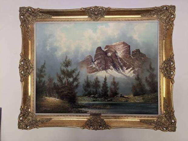 El cuadro original encontrado en una tienda de segunda mano