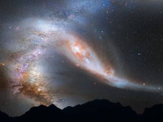 Galaxias chocando