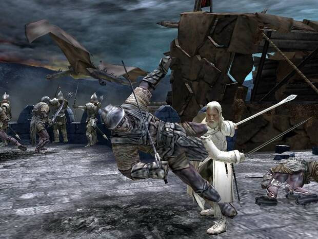 Pod�amos encarnar a m�s personajes con respecto a su anterior t�tulo; Gandalf se desvelaba como un combatiente espectacular en el asedio de Minas Tirith.
