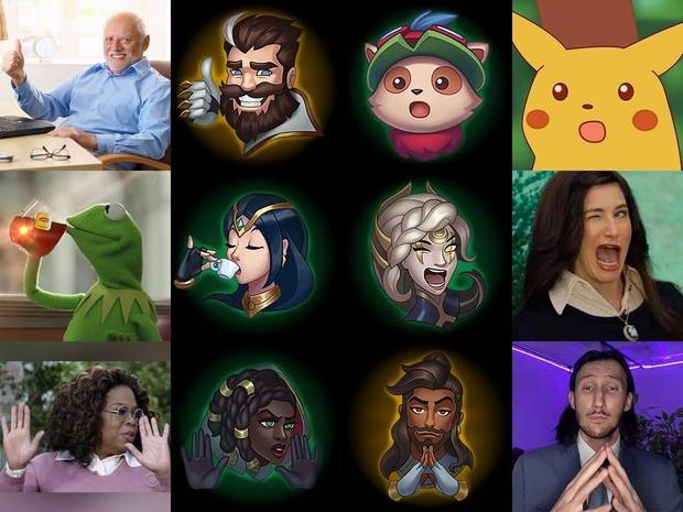 League of Legends - emoticonos inspirados en memes