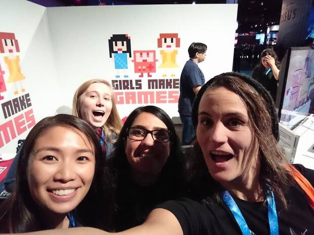 Soria en un taller de Girls Make Games, una asociación destinada a fomentar entre las niñas el uso de la tecnología a través del desarrollo de videojuegos.