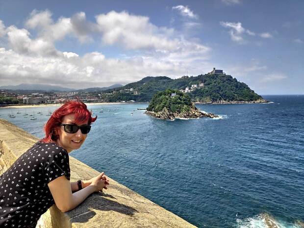 Mar Hernández en San Sebastián.