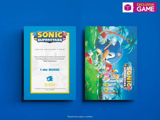 Sonic Superstars reserva en GAME con regalo lmina exclusiva limitada gratis