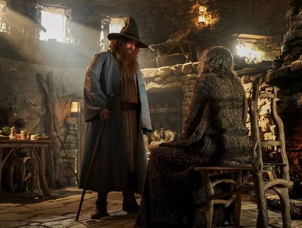 Tom Bombadil y Gandalf en Los anillos de poder