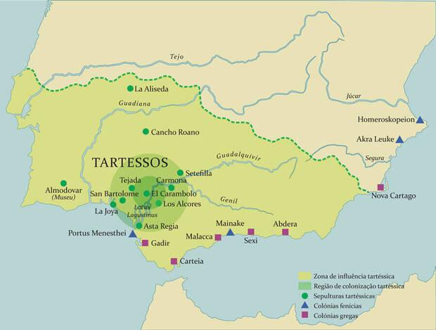 Zona donde estaría Tartessos (Dehistoriae, Breve aproximación a Tartessos: Historia de un reino legendario)