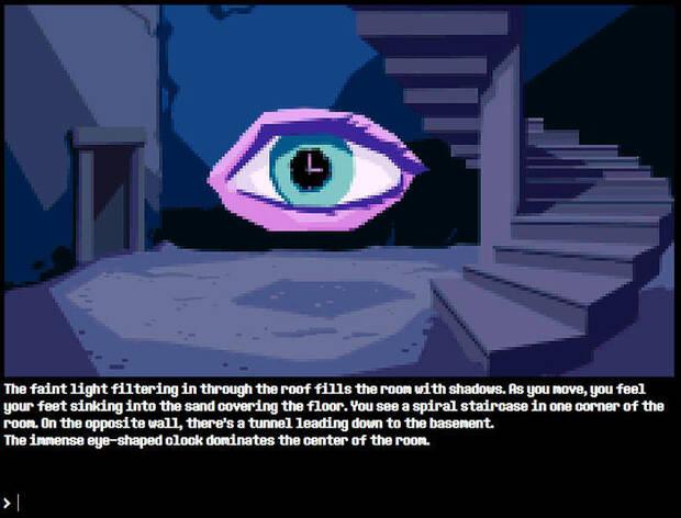 Imagen de 'The Longest Night', la aventura conversacional precuela de 'Tomorrow comes Today'.