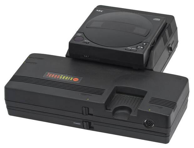 TurboGrafx con su añadido para leer CD.