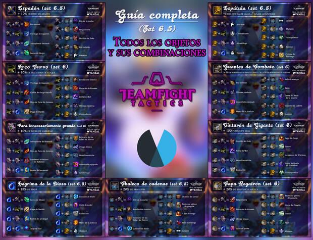 Teamfight Tactics Todos los items y sus combinaciones
