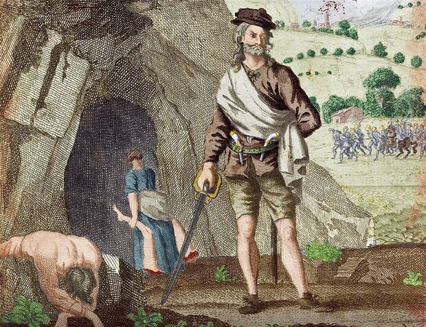 Representaci�n art�stica de Sawney Beane (National Geographic)
