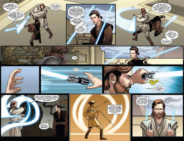 Star Wars y el cómic de los sables láser