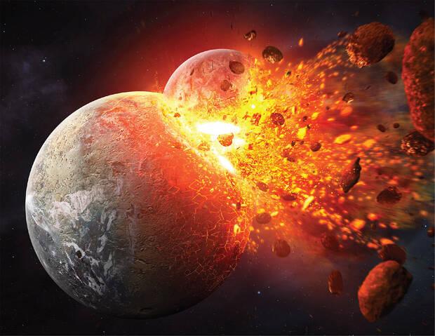 Theia y el impacto en la Tierra