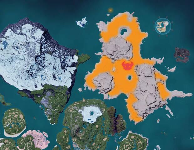 Palworld - Mapa con la localizaci�n del Pal Tetroise