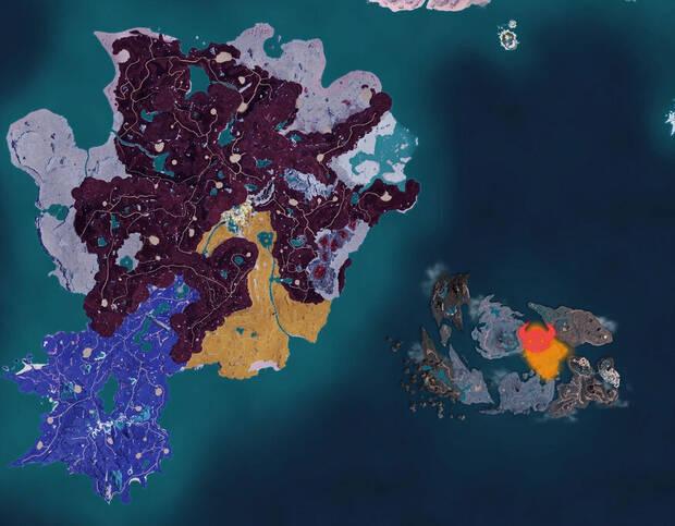 Palworld - Mapa con la localizaci�n del Pal Snock