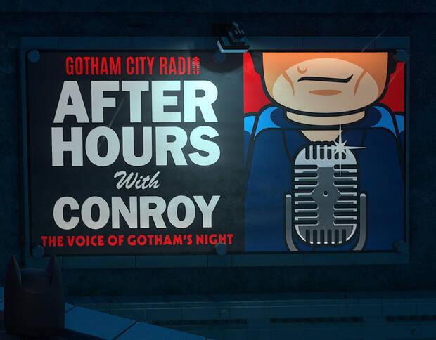 LEGO Batman: El Legado del Caballero Oscuro - Detalle oculto: Cartel homenaje a Kevin Conroy