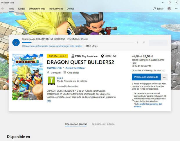 Dragon Quest Builders 2 Xbox Game Pass PC Xbox One Series X/S