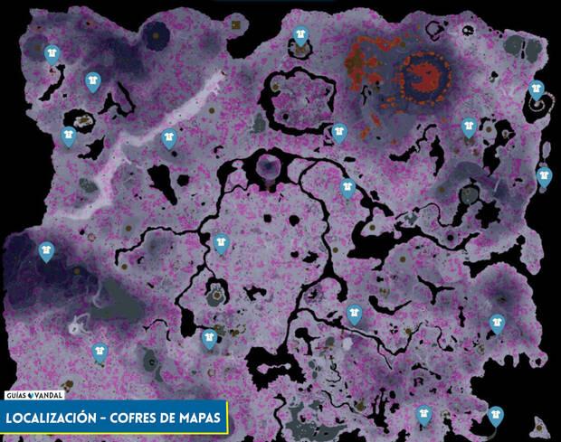 Zelda: Tears of the Kingdom - Localización de todos los cofres de los mapas viejos