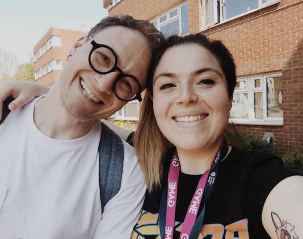 Federico Fasce y Marina D�ez en Londres, 2019.