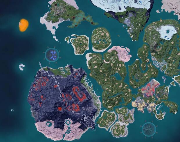 Palworld - Mapa con la localizaci�n del Pal Polapup Terra