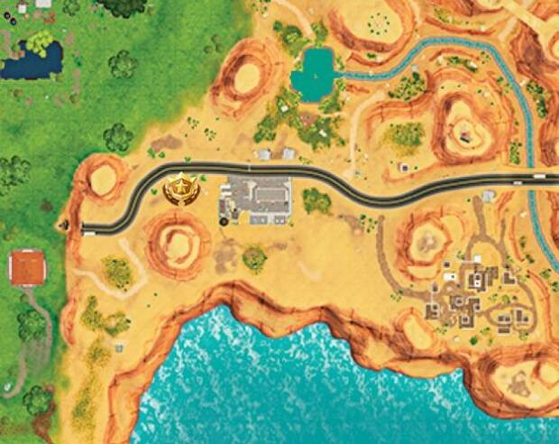 Fortnite Battle Royale, Fortnite, Fornite, Desafíos, Semana 5, Temporada 4, Viaje por carretera 4