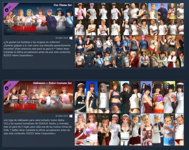 Trajes Dead or Alive 5