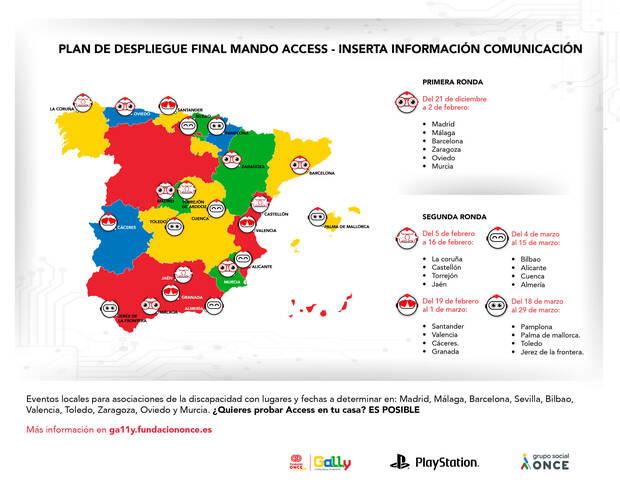 PlayStation Access prueba gratis en ciudades espaolas calendario y lugares