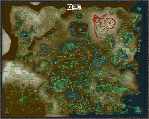 Un jugador convierte su progreso de Zelda: Breath of the Wild en un cuadro Imagen 2