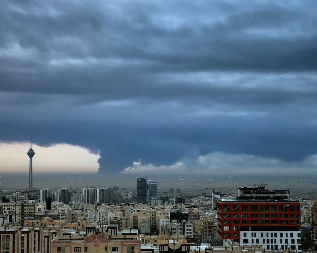 Teher�n y la lluvia t�xica