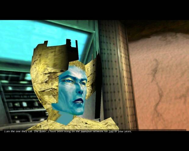 Bowie interpreta en 'The Nomad Soul'al cantante de The Dreamers y a Boz, un personaje virtual dentro de un mundo virtual.