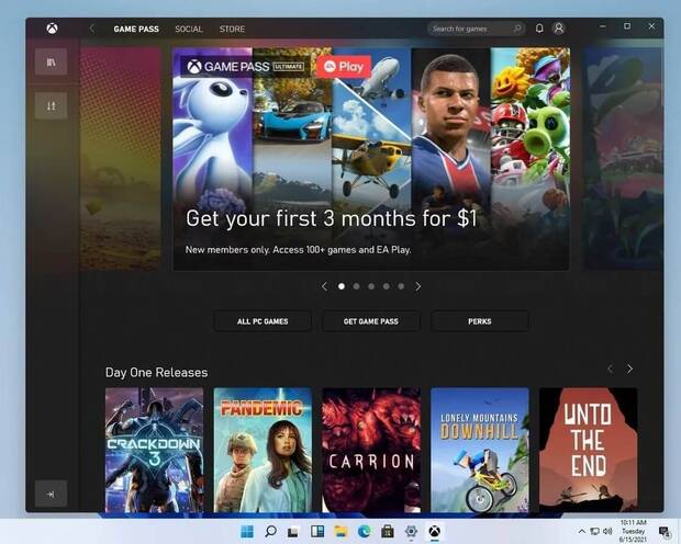 La aplicacin de Xbox en WIndows 11