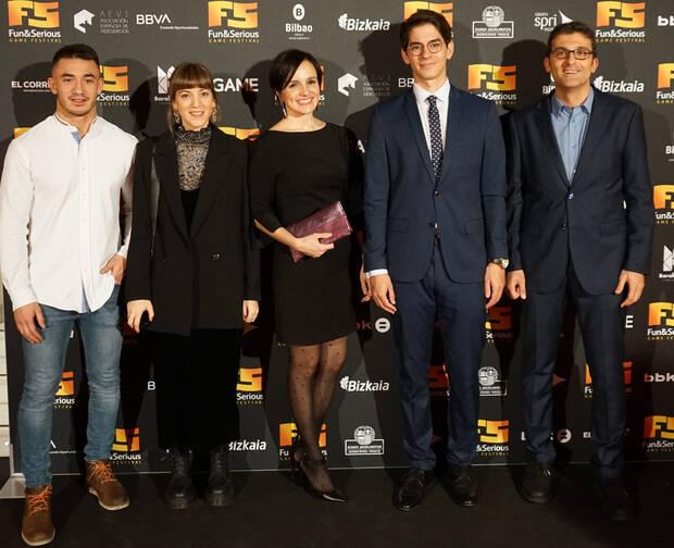 El equipo de Ziran durante la entrega de premios el a�o pasado en el Fun & Serious Games Festival. Este a�o se celebra de forma digital.