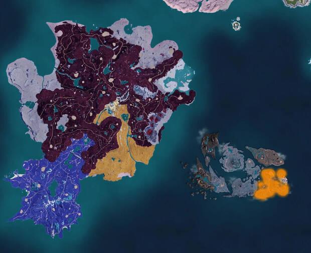 Palworld - Mapa con la localizaci�n del Pal Souffline