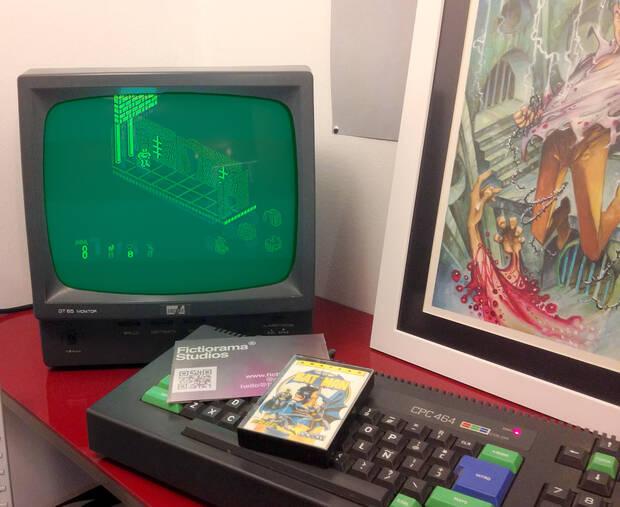 El Amstrad 464 de la familia Oliván Tenorio en la primera oficina de Fictiorama, en 2015.