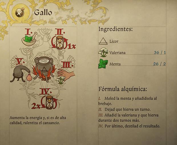 Kingdom Come: Deliverance 2 - Fórmula de la receta de alquimia Gallo
