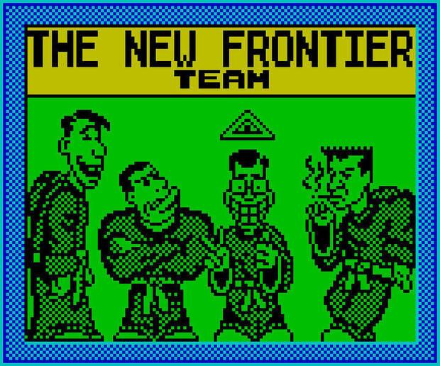 Dibujo del equipo de New Frontier Team.