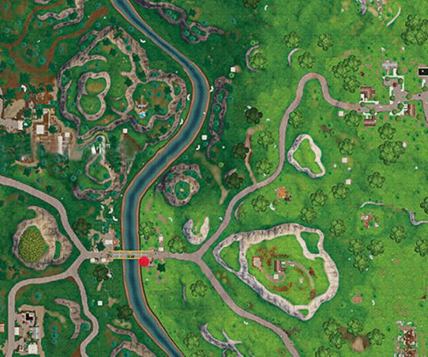Fortnite - Viaje por carretera: localización del estandarte oculto