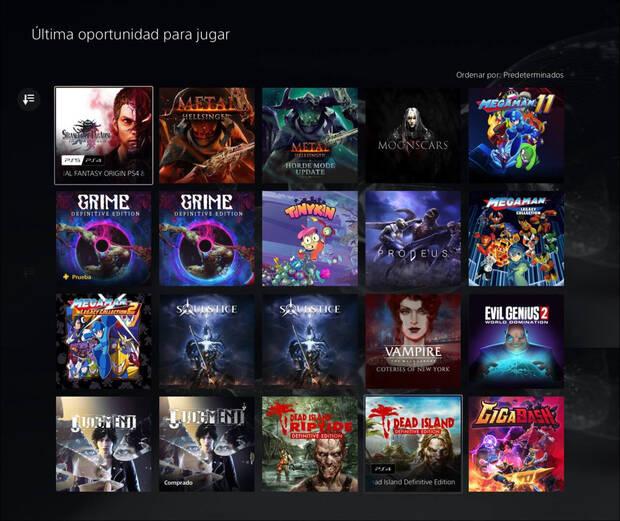 Juegos que abandonan PS Plus Extra en diciembre de 2024.