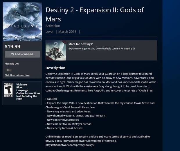 La prxima expansin de Destiny 2 llegar en marzo, segn una filtracin Imagen 2